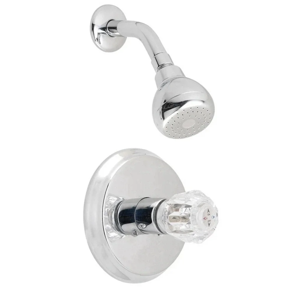 OakBrook Essentials Shower Faucet Acrylic One Handle Chrome 832X-0501 1.8GPM NEW